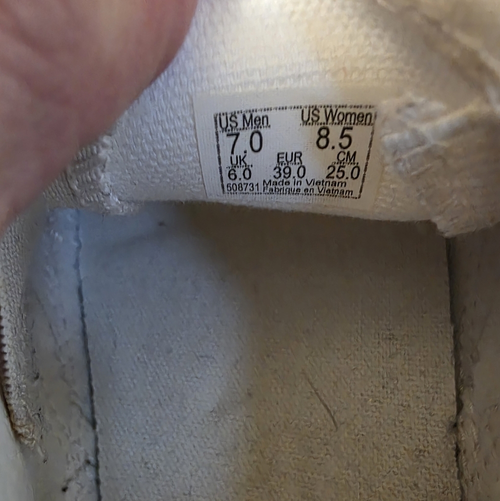 Vans Glittery White Slip-On Sneakers - Picture 10 of 10